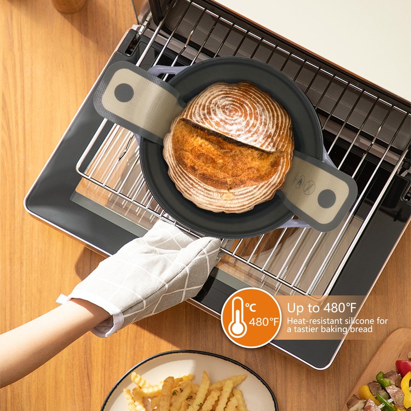 Silicone Bread Sling for Dutch Oven,2 Sizes Set Non-Stick &