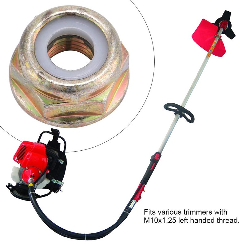 Universal M10x1.25 Left Hand Thread Blade Nut Trimmer Blade Nut