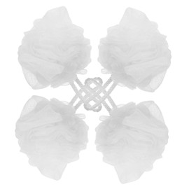 PACKOVE 4pcs Exfoliating Mesh Bath Sponge Body Scrubber for Men Women Loofah for Cleansing and Quick Production Bathing Accessory