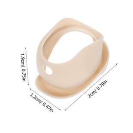 Operitacx 3Paare Kopfhörerkappen Aus Silikon Für Earbuds Ultra Praktische Ohrhörer Tipps Ohrspitzenabdeckungen Cremefarbenem Design Komfort