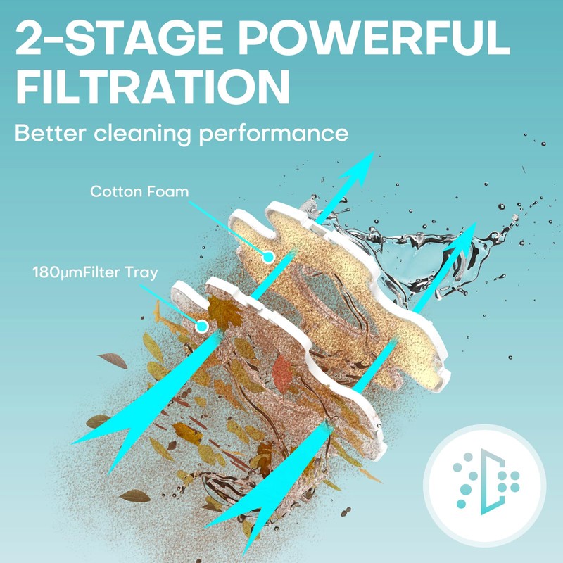 Cordless Robotic Pool Vacuum, Self-Parking Technology, Portable, Ideal for Above-Ground