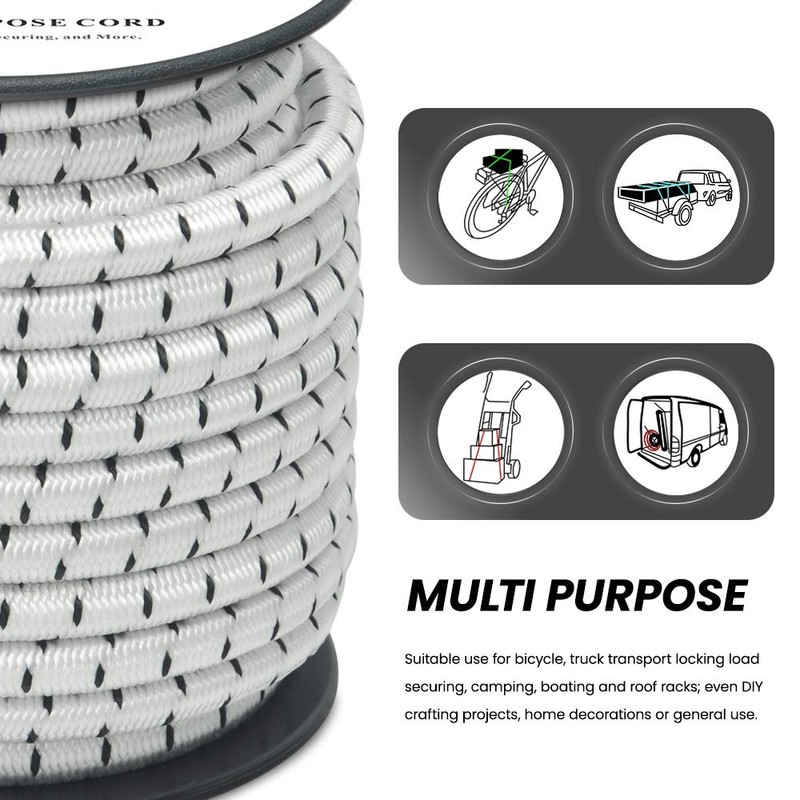 Abma Cord Bungee Cord 6mm 10M Elastic Shock Cord 100%