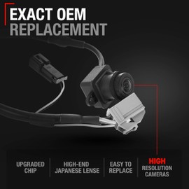 Rear View Backup Camera - Compatible with 2011-2020 Dodge Journey - Reverse Park Assist Camera Replacement - OEM 56054158AG, 56054158AB, 56054158AC, 56054158AD, 590-143, CH1960102