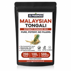 Pure Malysian Root Powder | Herbal Ext Powder 50:1 – 100g | Fast Absorption | Vegan | 200 Servings – No Fillers or Binder | Easy to Mix and Drink by EG PHARMERS UK