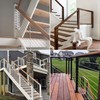 GDDIYing 6 Pack Cable Railing Hardware Deck Railing Kit System