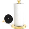 VEHHE Gold Kitchen Roll Holder, Free Standing Paper Towel Holder