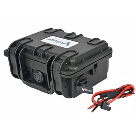 Voltage Waterproof Battery Box Enclosure with SAE Connector for 12V 9ah, 12V 8ah or Lithium 12V 10ah Batteries Kayak Fishfinder, GPS, Lighting and Outdoor Solar Systems (Single SAE Connector)