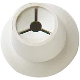 Merriway® BH01566 (2 Pcs) Single Soft Rubber Towel Cloth Holders, Suction Fit White - Pack of 2 Pieces