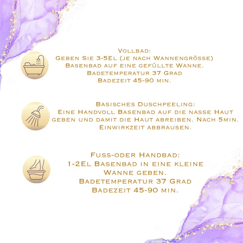 Base Bath Lavender Basic Bath Salt for Detoxification and Deacidification,