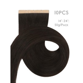 WENNALIFE 8cm Tape in Hair Extensions Real Human Hair, Tape Weft Hair Extensions Human Hair 20 Inch 50g 10pcs Light Blonde Highlighted Golden Blonde Luxury Hair Straight Extensiones De Cabello Hmano