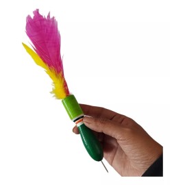 Singex Set De 12 Dardos Lanzadores Artesanales Plumas Madera