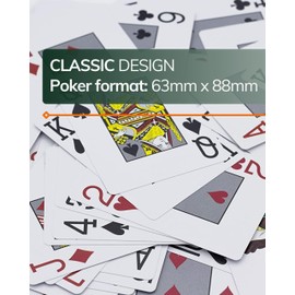 Bullets Playing Cards, Waterproof Platinum Plastic Poker Cards Including Texas Holdem Cut Card