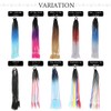 [TefuRe] Braided Hair Extension Ponytail Clip-on Hair Kids Dance Easy