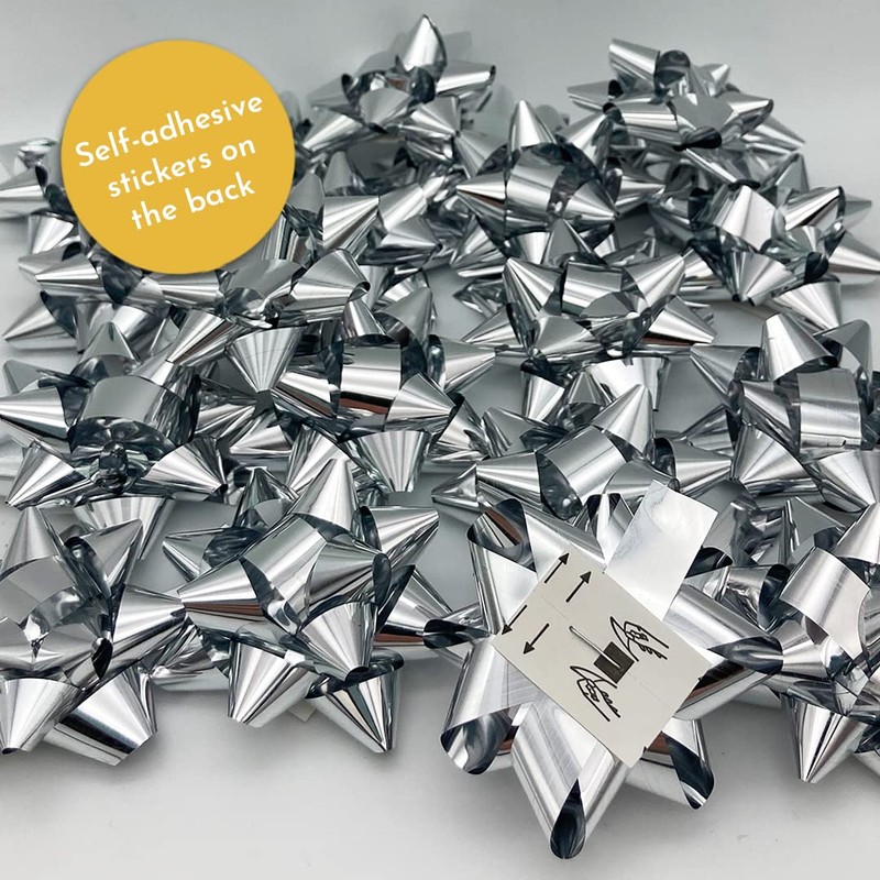 Kissymix 5cm Medium Metallic Bows Set of 80 Gold &