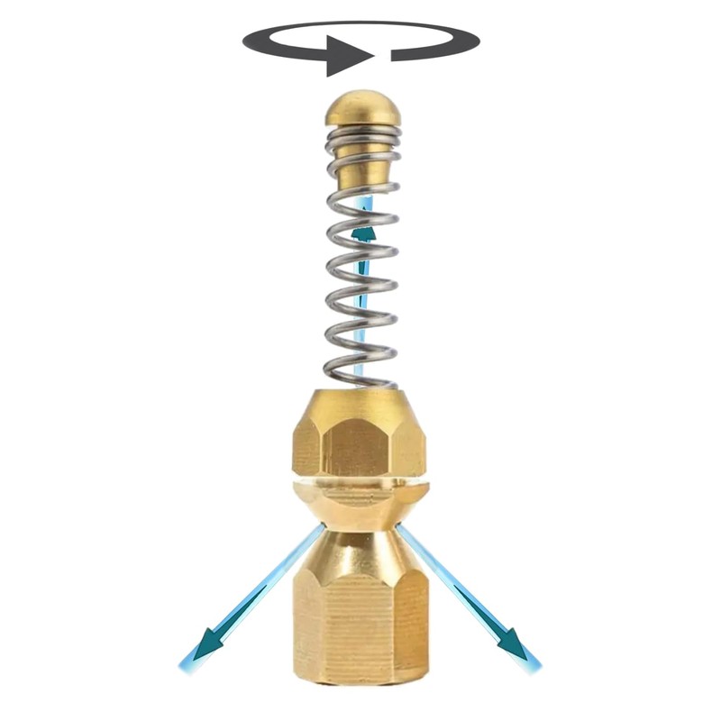 M&M Smartek High Pressure Nozzle for Pipe Cleaning - Stainless