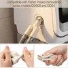 Pangda 2 Pcs Double Drain Hose Connector Rubber Dishwasher Drain