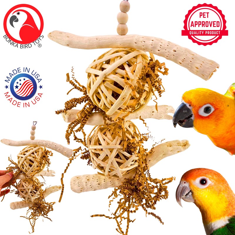 Bonka Bird Toys 1034 Driftwood Forage Tower, 10" x 6",