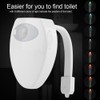 Rechargeable Toilet LED Motion Induction Bathroom Night Light Sensor with