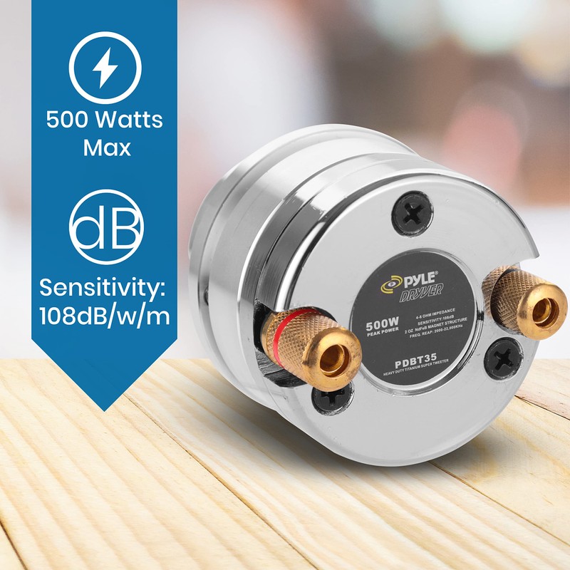 Pyle-Pro PDBT35 1-Inch Titanium Super Tweeter