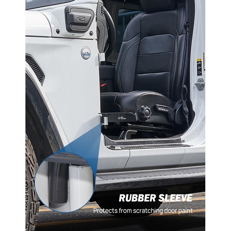 JOYTUTUS Upgraded 120° Wrangler Foot Pegs Compatible with Wrangler JK