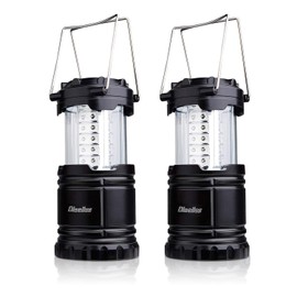 Diealles Camping Lamp, 2 Pack 30 LEDs Camping Lamp, Foldable Waterproof Camping Light with Hook, Portable Camping Lantern for Tent, Hiking, Fishing, Emergency Blackout