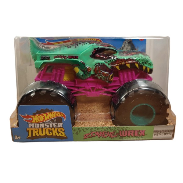 Hot Wheels Monster Trucks Mega Wrex Zombie Vehicle, Multicolor
