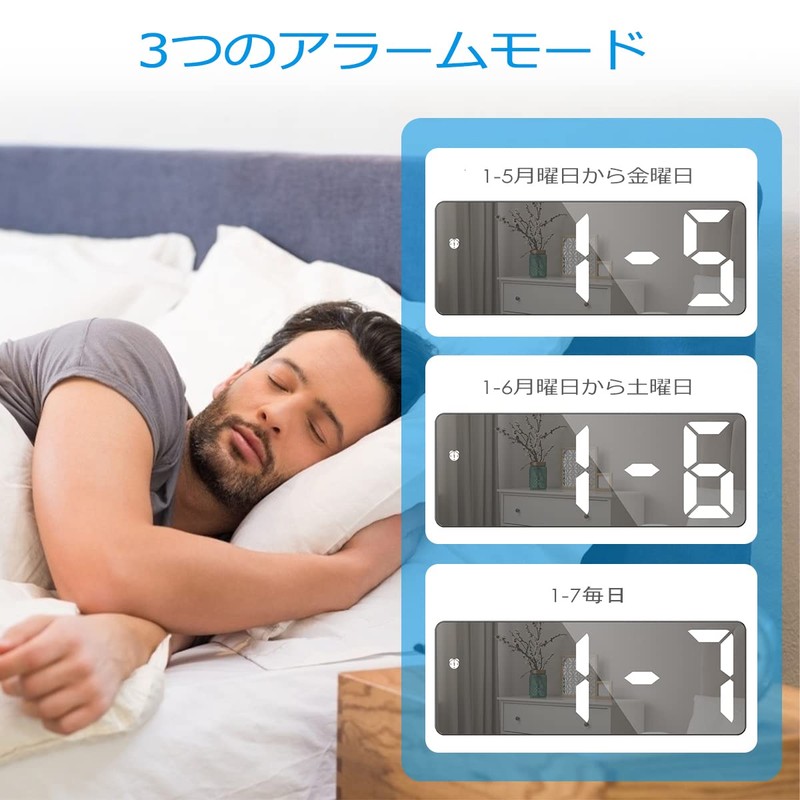 Digital LED Clock, Alarm Clock, Table Clock, Temperature Display, Calendar