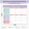 Taja Weekly To Do List Notepad with 52 Undated Sheets（8.5"×11"）-