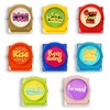 8 Pack Magnetic Clips with Encouraging Phrases - Decorative Fridge