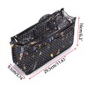 IGNPION Printed Handbag Insert Organiser with 13 Pockets, Expandable Zipper