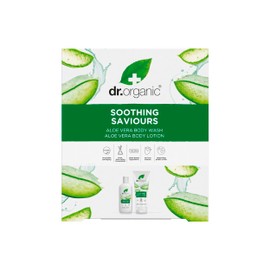 Dr Organic Aloe Vera Soothing Saviours Body Duo, with Body Wash & Lotion, Moisturising, All Skin Types, Natural, Vegan, Cruelty-Free, Paraben & SLS-Free, Recycled & Recyclable, Organic