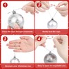 DIYASY 300Pcs Christmas Ornament String Hangers, Silver Ornaments Hooks for