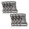 Ganzoo Metal Snap Fastener with Spring Clasp, Set of 8,