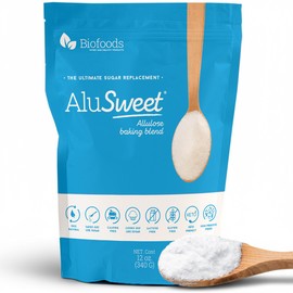 Alusweet Allulose Sweetener Zero Calorie - 12 oz - 1:1 Sugar Substitute, Keto-Friendly, Gluten-Free, Non-Glycemic, Plant-Based Sugar Substitute for Baking, Coffee, Cooking and Drinks