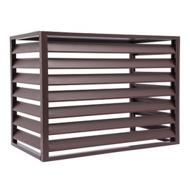 Air Conditioner Fence, Air Conditioner Privacy Screen,Outdoortrash Can Fence,Practical Shutter,Strong Protective Ability,Increased Privacy,Used in Your Garden Yard Swimming Pool Etc (Coffee Color)