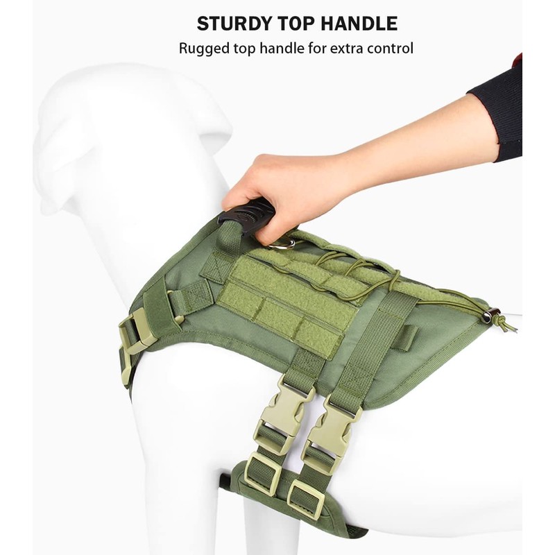 DoggieKit Tactical Dog Harness for Medium Large Dogs No Pull,