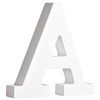 Rayher MDF Letter A, White, 10.9 x 11 cm, Thickness