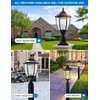 GYDZ Solar Outdoor Lamp Post Light with Dusk to Dawn