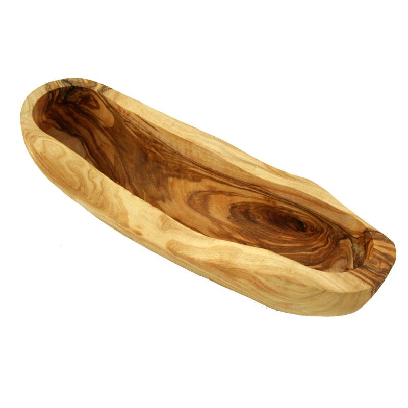 D, O.M. Bread Bowl Approximately 30 cm from Olive Wood