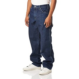 Dickies Men's Relaxed Fit Carpenter Jean, Indigo Blue, 38x30