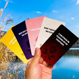 Love Message Oracle Cards for Beginners. 80 Raw Breakup & Heartache Cards for Twin Flames, Emotional Drama, Toxic Relationships & Shadow Work in Love