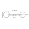 Equine Smile ES0117 Water Snaffle Bit Double Broken Stainless Steel