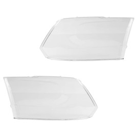 CNNELL Headlights Lens Cover Compatible with Dodge Ram 1500 09-18 /Fit for Dodge Ram 2500 3500 2010-2018 /Fit for Dodge Ram 4500 5500 11-18 Clear Lens CH2519135 CH2518135 CH2503217 CH2502217