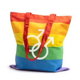 rainUP LGTBI Tote Bag, Gay Pride, Environmentally Friendly, 100% Natural Cotton, Reusable and Durable, Ideal for Shopping, Beach, Handbags for Daily Use, Unique, rainbow