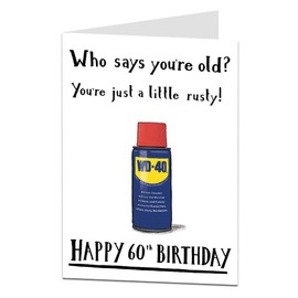 Funny 60th Birthday Card For Men & Women Perfect For Husband Dad Brother & Friends