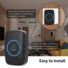 Wireless Music LED Doorbell Outdoor Transmitter Indoor Receiver 300m Remote