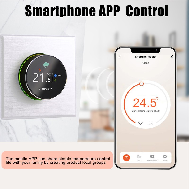 WiFi Smart Thermostat Temperature Controller Weekly Programmable Button Control/ Mobile