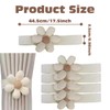 KASESSS Pack of 4 Curtains Cord, Flower Curtain Tiebacks, Creative