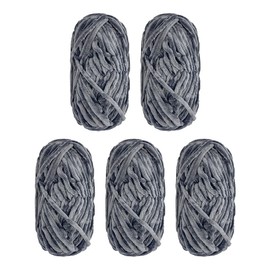 5 Pack Super Soft Chenille Velvet Yarn Knitting Wool Thick Warm Crochet Knitting Yarns for Art Knitting Doll DIY Bag Sweater Crafts 500g