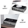 ULTECHNOVO 1set Wireless Charging Dock Alarm Clock for Smartphones and